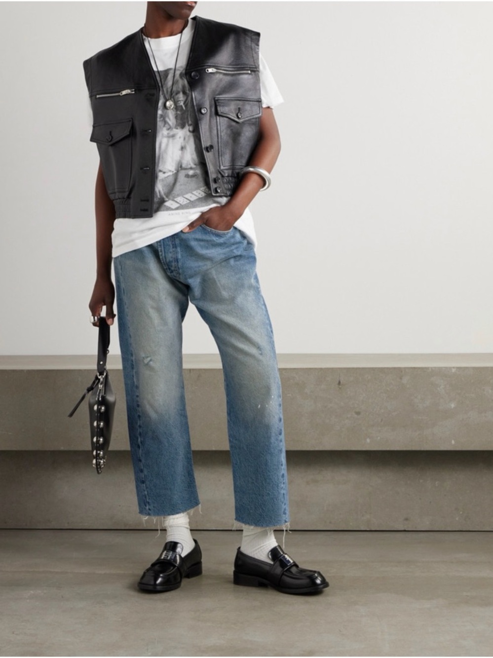 Women’s r13 crossover denim Jasper wash